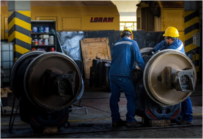 Mantenimiento de equipos frenos aire de Locomotora